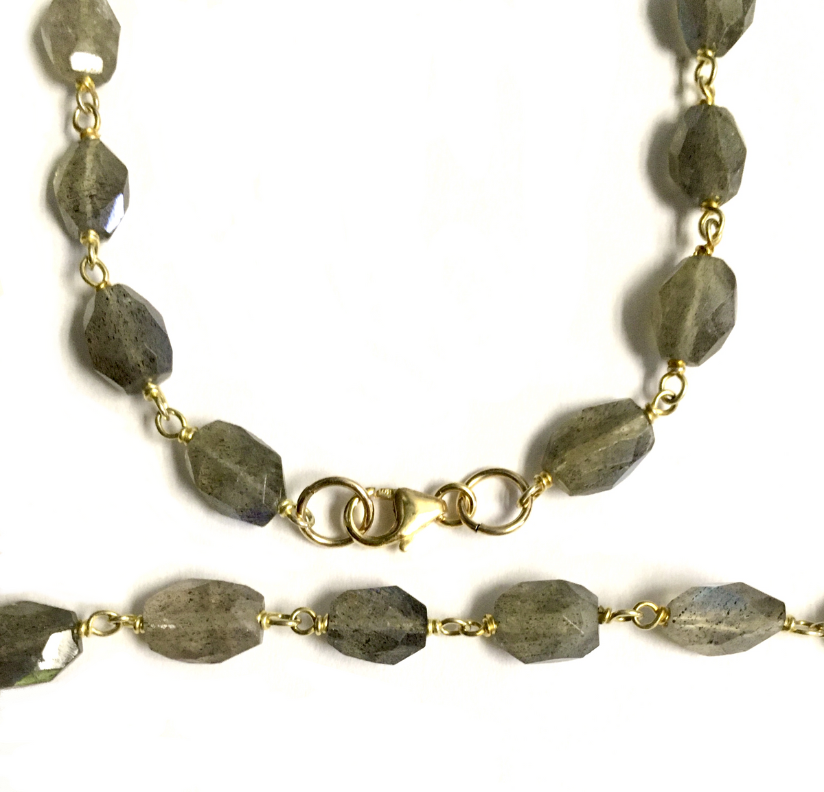 TOURMALINE BEADED CHAIN NECKLACE