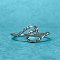 Sterling Silver Wave Ring