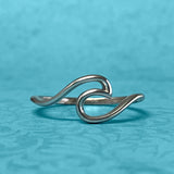 Sterling Silver Wave Ring