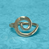 Sterling Silver Cresting Wave Ring