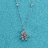 White Gold Diamond Marquise Cluster Pendant