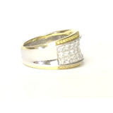 Simon G Two Tone Diamond and Yellow Diamond Dress Ring