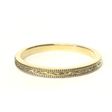 Gold Carved Thin Stack Band