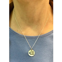Sterling Silver "Love You More" Charm Necklace