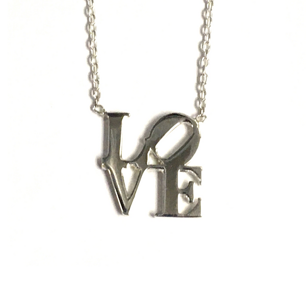Sterling Silver "LOVE" Letter Pendant