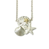 Sterling Silver and Yellow Gold Sea Life Pendant