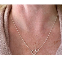 Sterling Silver Linked Circles Pendant