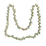 Vermeil and Larimar Beaded Chain Necklace