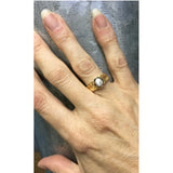 Preowned Yellow Gold Moonstone Ring