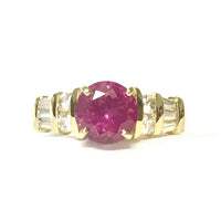 Preowned Yellow Gold Ruby and Diamond Ring