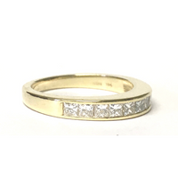 Preowned Yellow Gold Channel Set Diamond Band