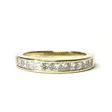 Preowned Yellow Gold Channel Set Diamond Band