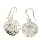 Southern Gates Round Scroll Design Dangle Earrings