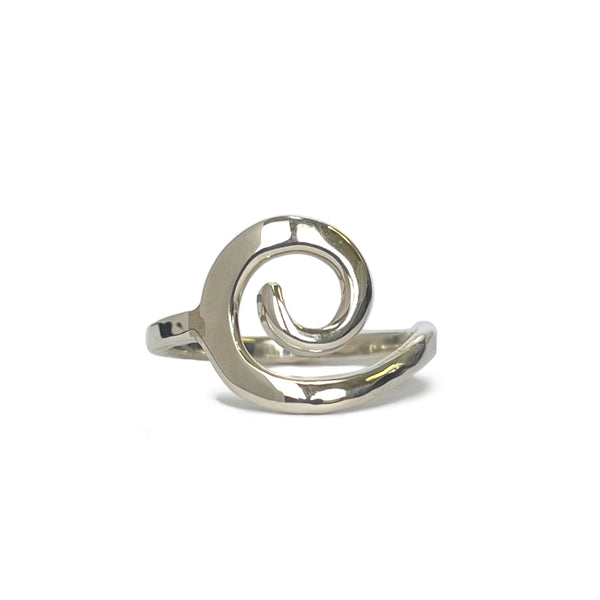 Sterling Silver Cresting Wave Ring