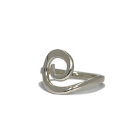 Sterling Silver Cresting Wave Ring
