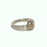 Sterling Silver and Yellow Gold Nautilus Ring