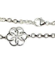 Sterling Silver Celtic Flower Bracelet