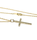 Yellow Gold-Filled Simple Cross Pendant